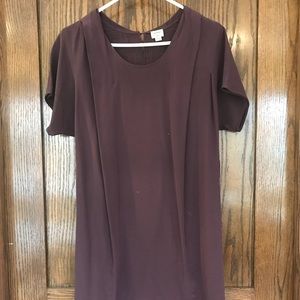 Wilfred (Aritzia) 100% Silk Dress in Plum